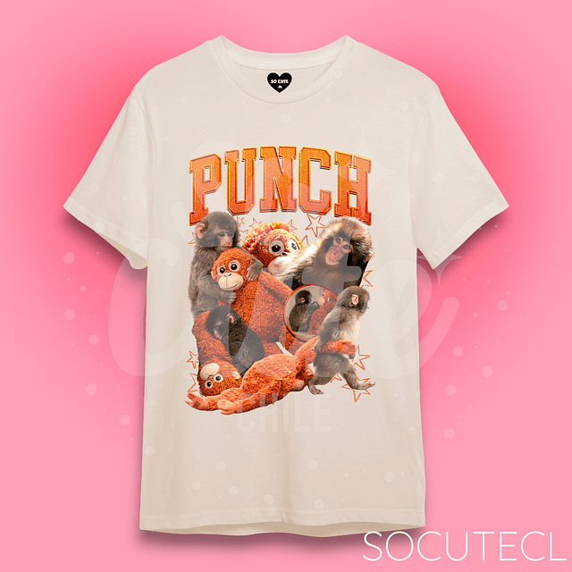 POLERA PUNCH THE MONKEY / MACACO JAPONÉS 