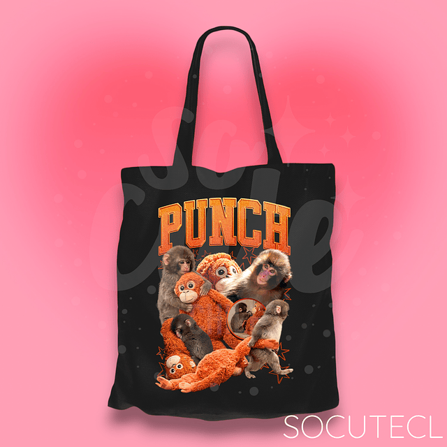 TOTE BAG PUNCH THE MONKEY / MACACO JAPONÉS