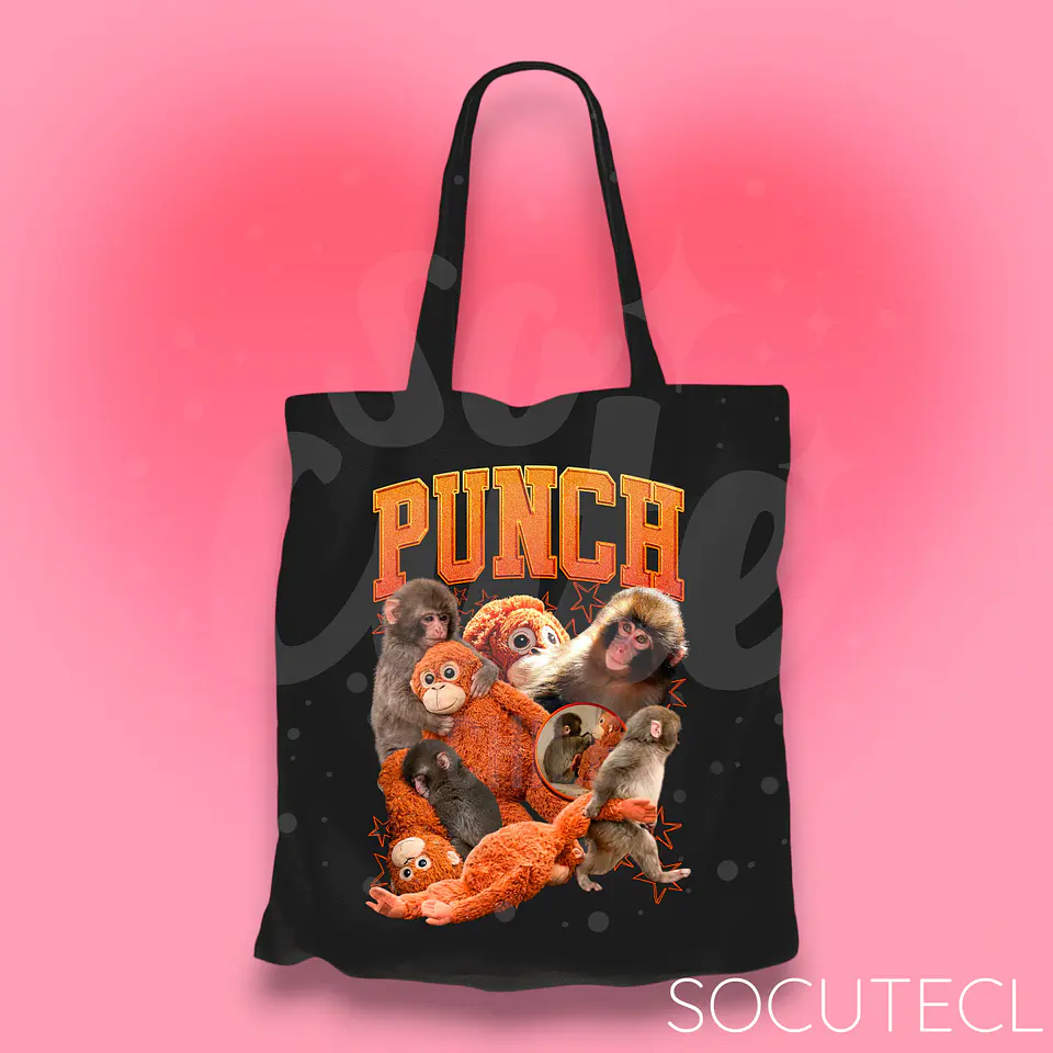 TOTE BAG PUNCH THE MONKEY / MACACO JAPONÉS 2