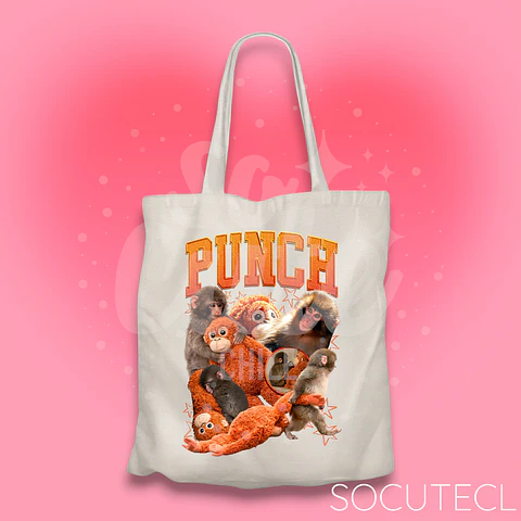 TOTE BAG PUNCH THE MONKEY / MACACO JAPONÉS