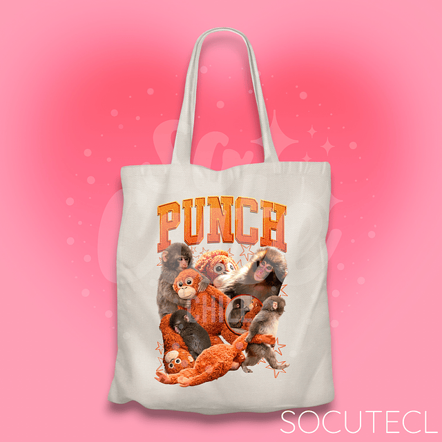 TOTE BAG PUNCH THE MONKEY / MACACO JAPONÉS