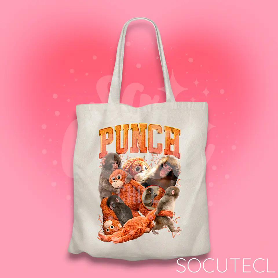TOTE BAG PUNCH THE MONKEY / MACACO JAPONÉS 1