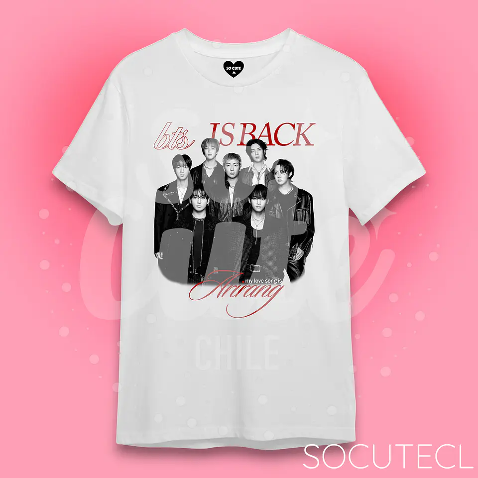 POLERA BTS IS BACK ARIRANG 2
