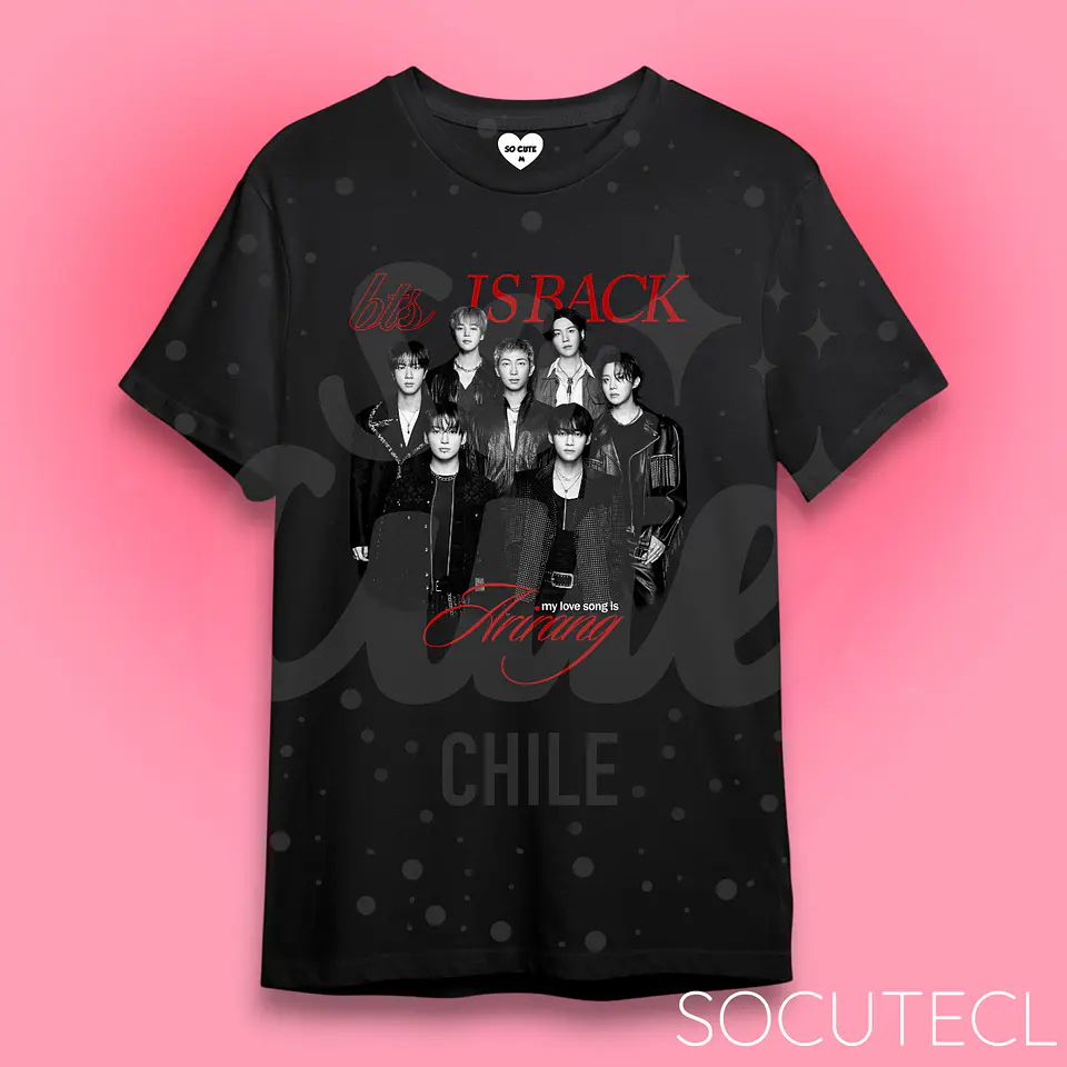 POLERA BTS IS BACK ARIRANG 1