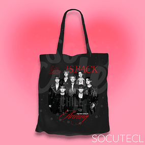 TOTE BAG BTS IS BACK ARIRANG - NEGRO