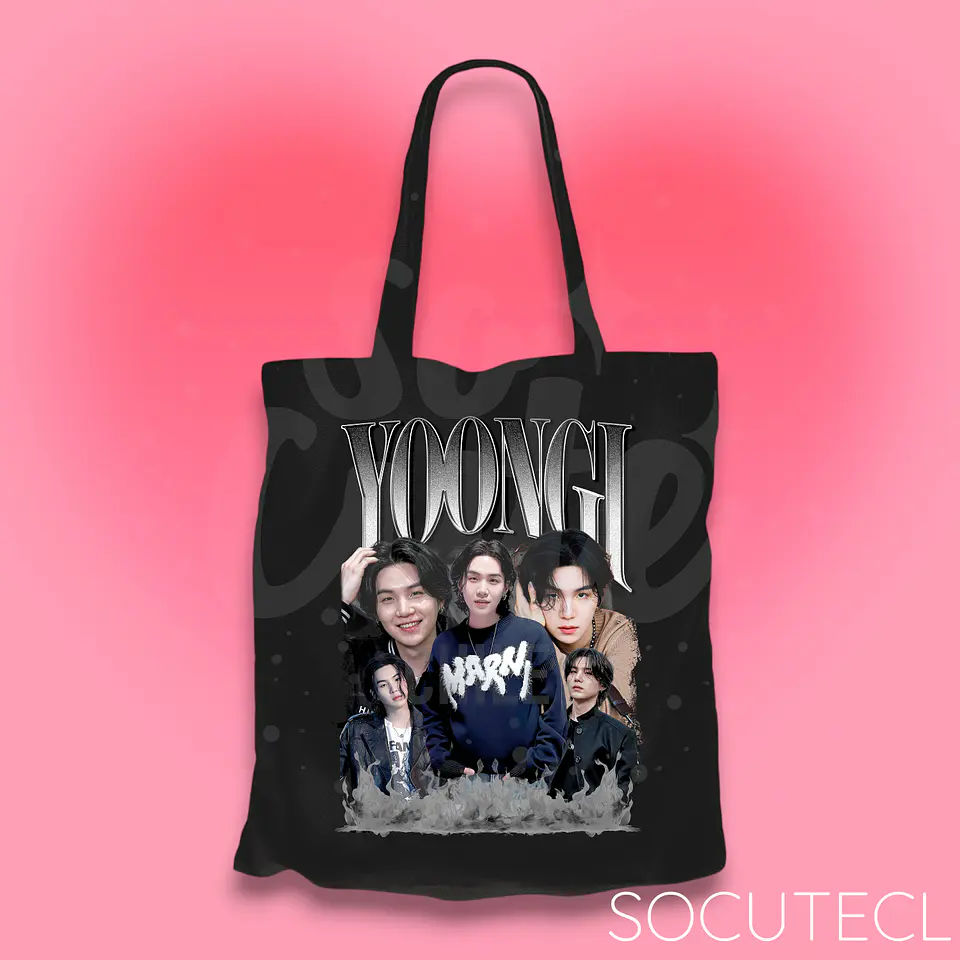 TOTE BAG POLERA MIN YOONGI / SUGA BTS 1