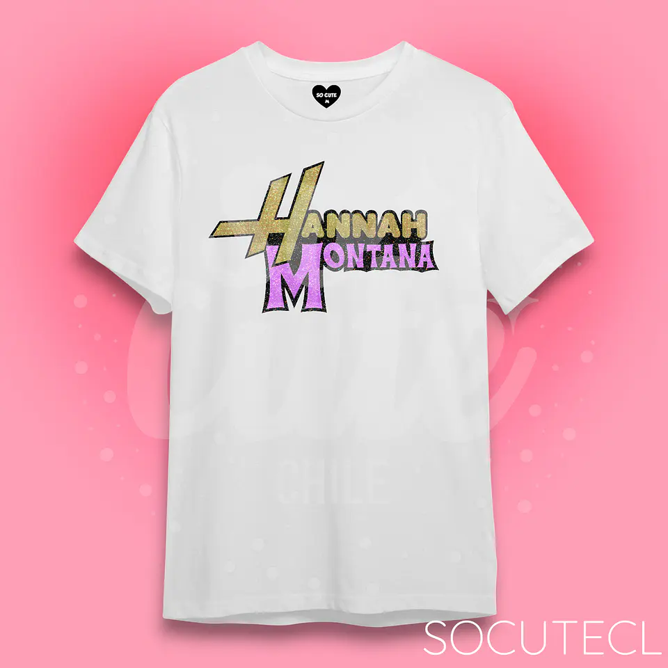 POLERA HANNAH MONTANA GLITTER 2
