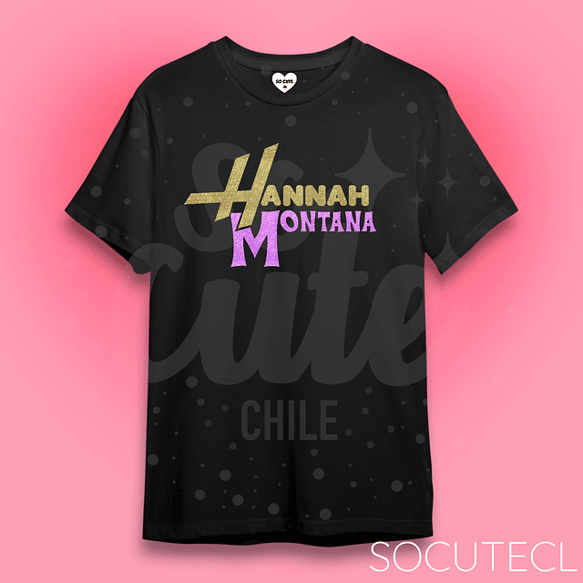 POLERA HANNAH MONTANA GLITTER