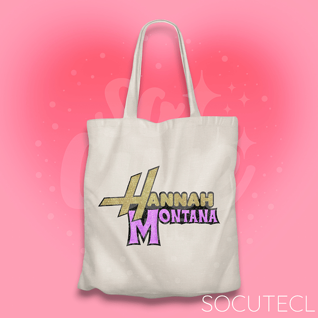 TOTE BAG HANNAH MONTANA GLITTER