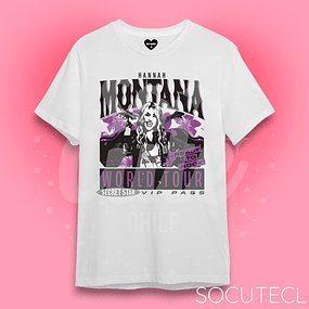 POLERA HANNAH MONTANA WORLD TOUR
