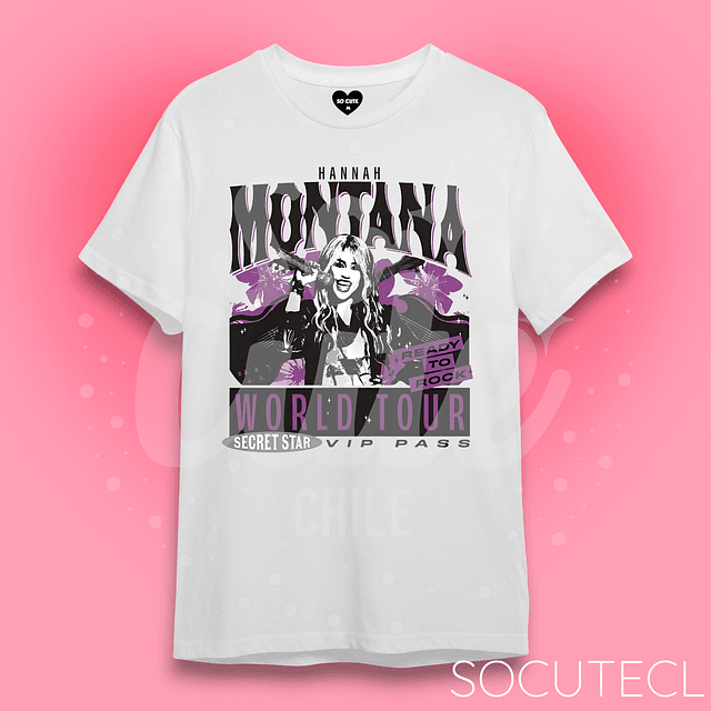 POLERA HANNAH MONTANA WORLD TOUR