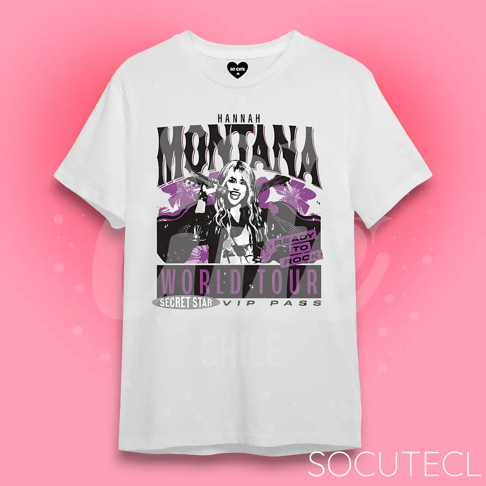 POLERA HANNAH MONTANA WORLD TOUR 1