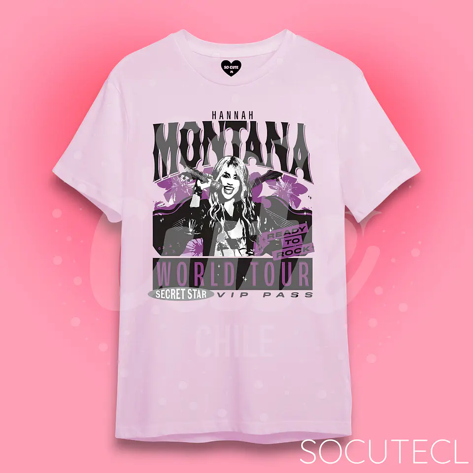 POLERA HANNAH MONTANA WORLD TOUR 2