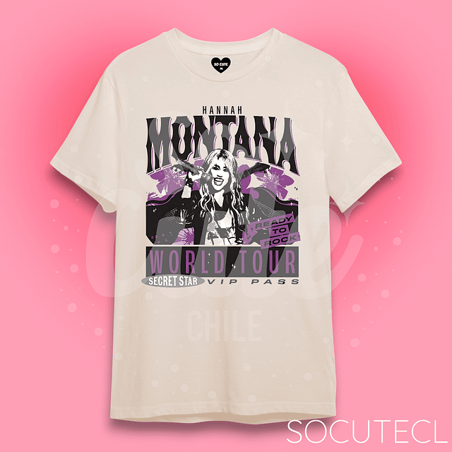 POLERA HANNAH MONTANA WORLD TOUR