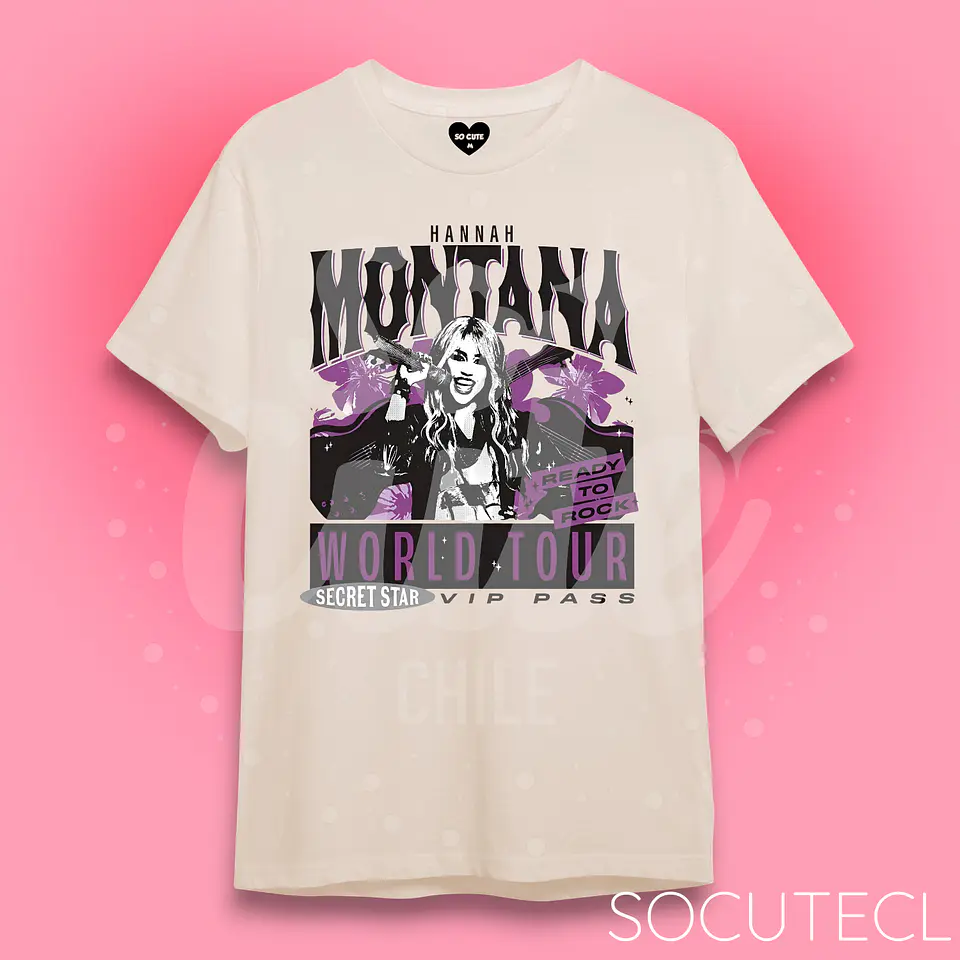POLERA HANNAH MONTANA WORLD TOUR 3