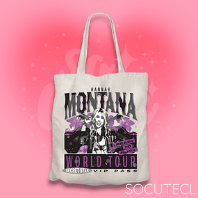 TOTE BAG HANNAH MONTANA WORLD TOUR