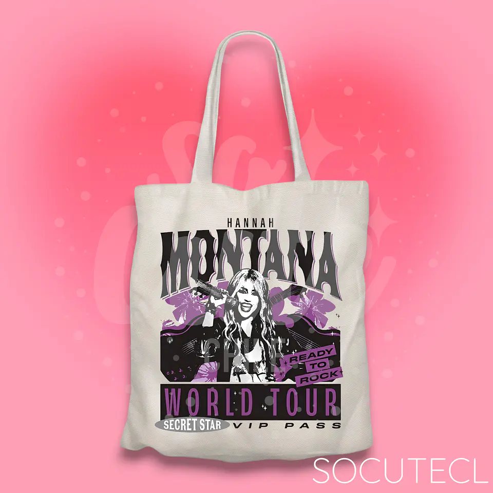 TOTE BAG HANNAH MONTANA WORLD TOUR 1