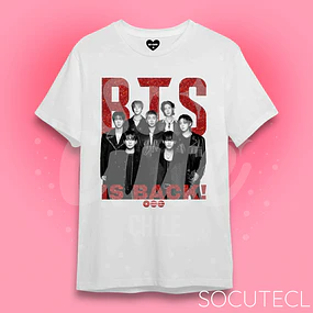 POLERA BTS IS BACK  - BLANCO