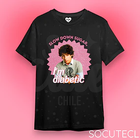 POLERA SLOW DOWN SUGAR, IM DIABETIC - NICK JONAS