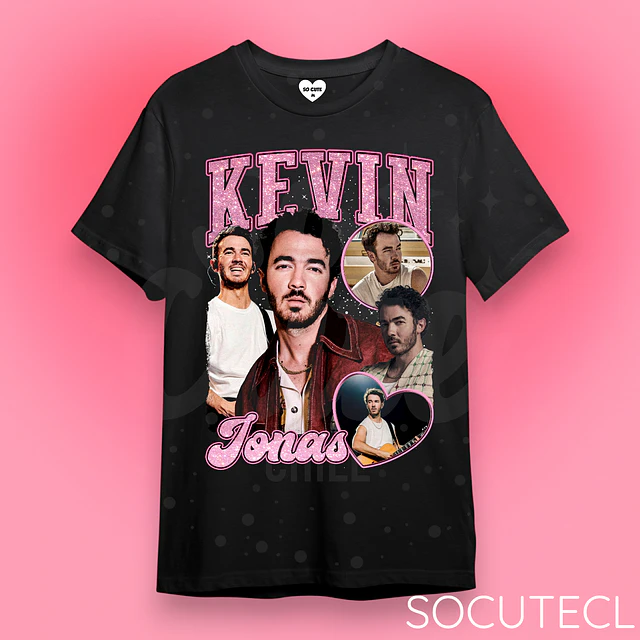 POLERA KEVIN JONAS DTG + GLITTER