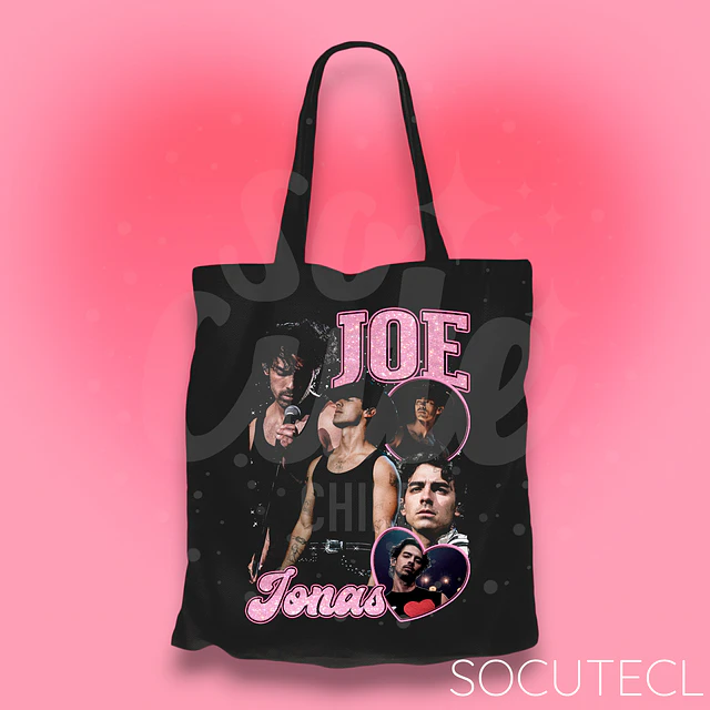 TOTE BAG JOE JONAS DTG + GLITTER