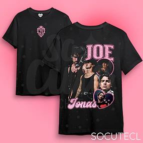 POLERA JOE JONAS DTG + GLITTER (FRENTE Y ESPALDA)