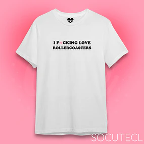 POLERA I F*CKING LOVE ROLLERCOASTERS - HOCKEY BOYS