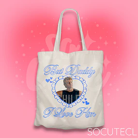 TOTE BAG D. DI LAURENTIS BUT DADDY I LOVE HIM - HOCKEY BOYS