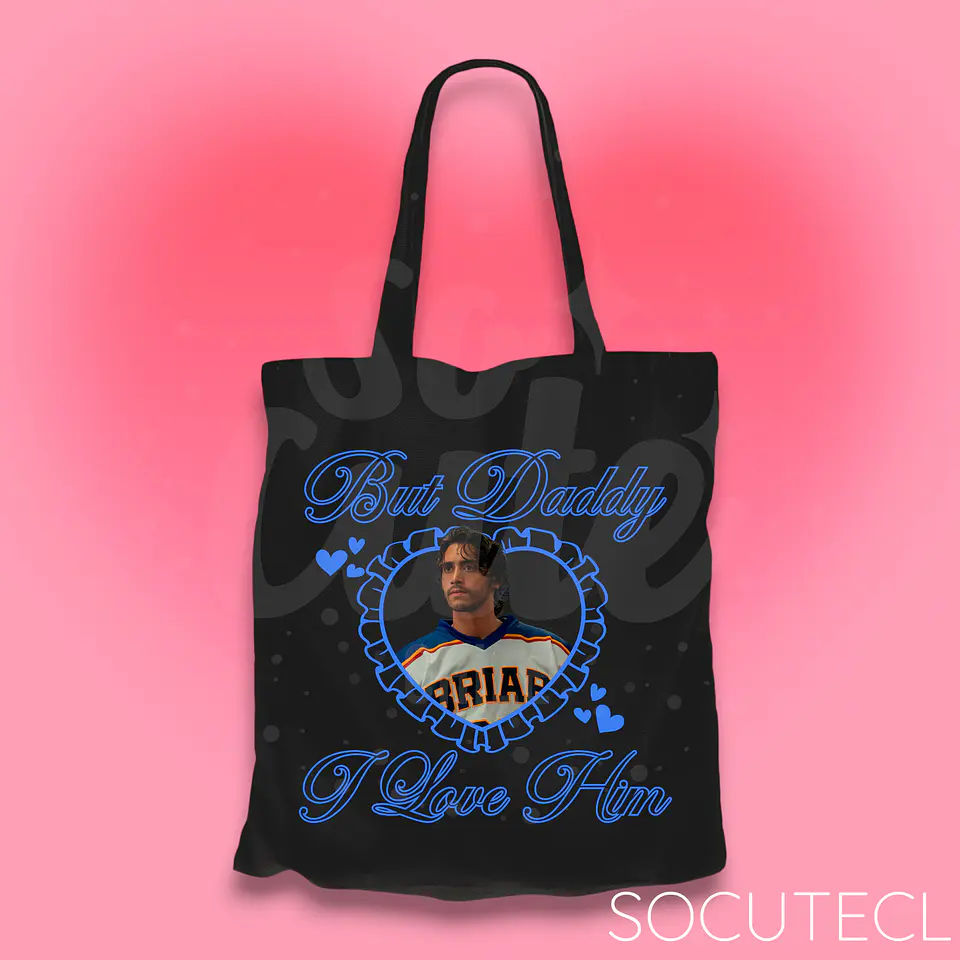 TOTE BAG J. LOGAN BUT DADDY I LOVE HIM - HOCKEY BOYS 2