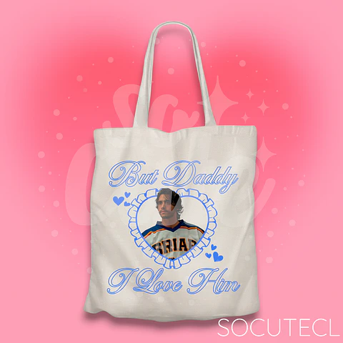 TOTE BAG J. LOGAN BUT DADDY I LOVE HIM - HOCKEY BOYS