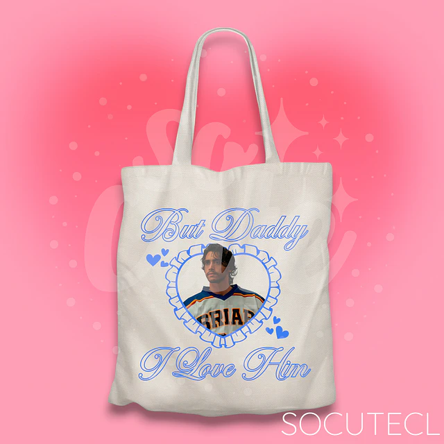 TOTE BAG J. LOGAN BUT DADDY I LOVE HIM - HOCKEY BOYS