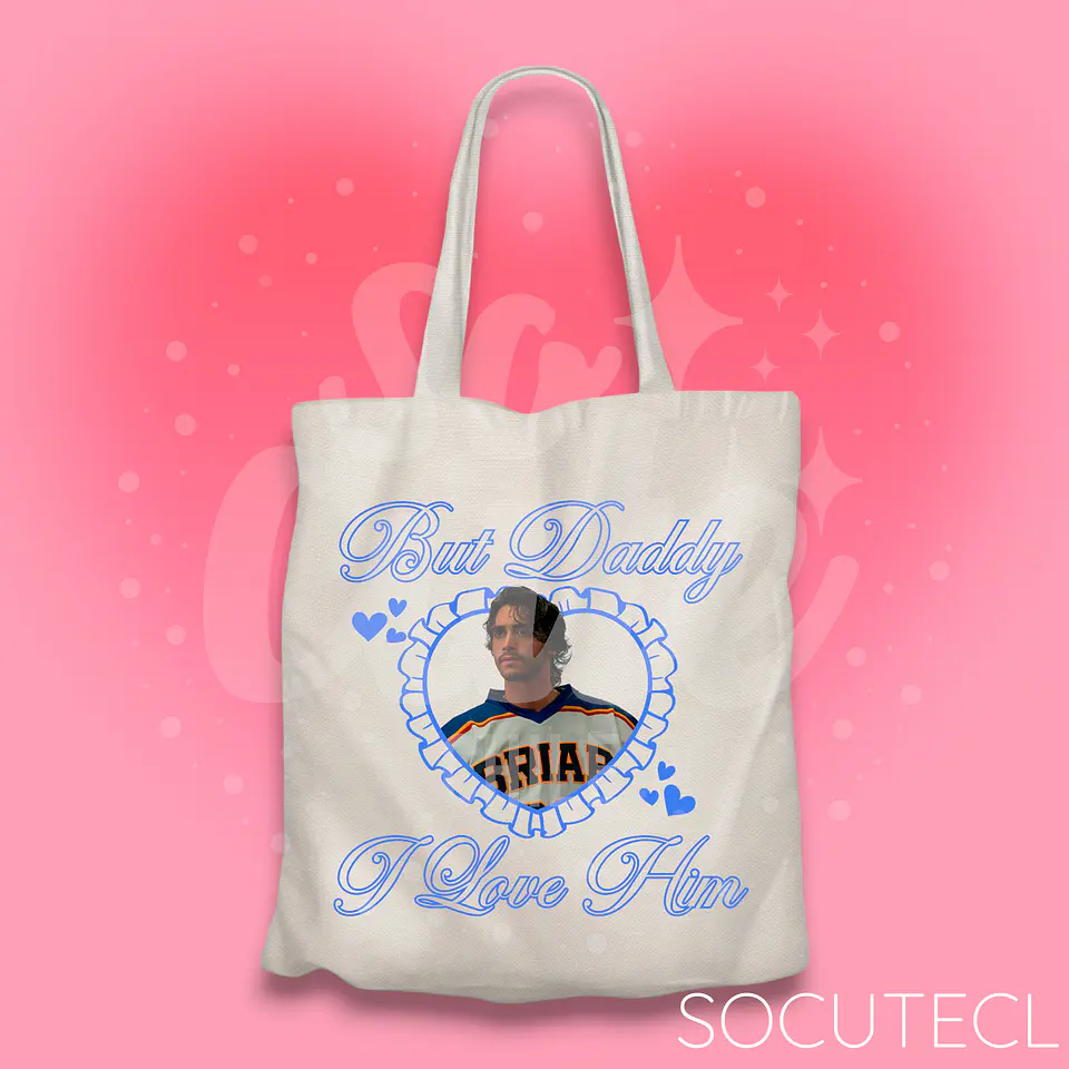 TOTE BAG J. LOGAN BUT DADDY I LOVE HIM - HOCKEY BOYS 1