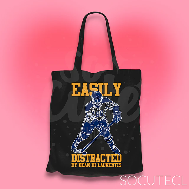 TOTE BAG D. DI LAURENTIS EASILY DISTRACTED - HOCKEY BOYS