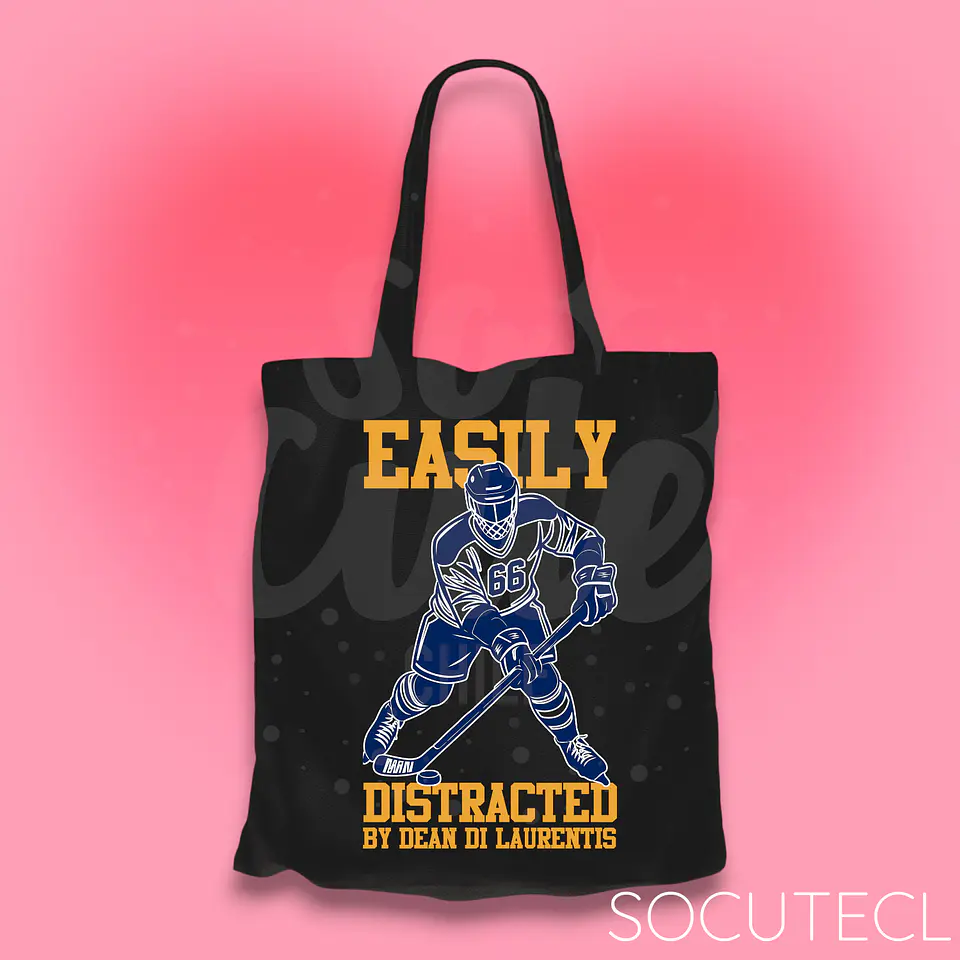 TOTE BAG D. DI LAURENTIS EASILY DISTRACTED - HOCKEY BOYS 2