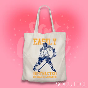 TOTE BAG D. DI LAURENTIS EASILY DISTRACTED - HOCKEY BOYS