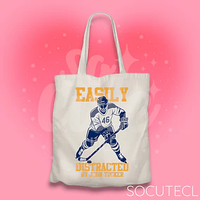 TOTE BAG J. TUCKER EASILY DISTRACTED - HOCKEY BOYS