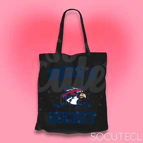 TOTE BAG B. UNIVERSITY 3 - HOCKEY BOYS - NEGRO