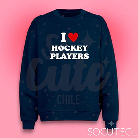 POLERON  I LOVE HOCKEY PLAYERS - HOCKEY BOYS