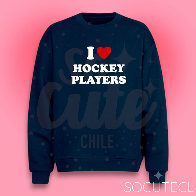 POLERON  I LOVE HOCKEY PLAYERS - HOCKEY BOYS