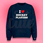POLERON  I LOVE HOCKEY PLAYERS - HOCKEY BOYS - Miniatura 1
