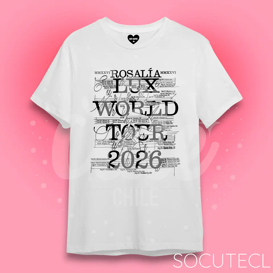 POLERA LUX WORLD TOUR 2