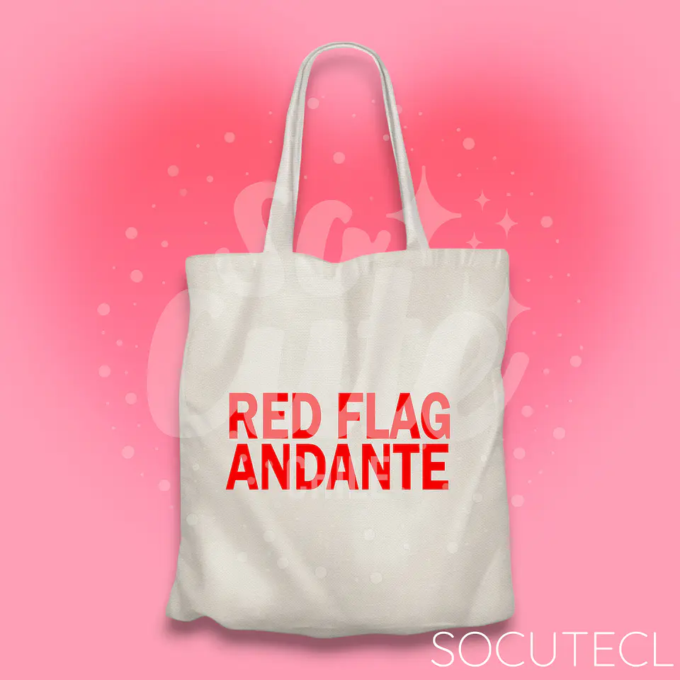 TOTE BAG RED FLAG ANDANTE 3
