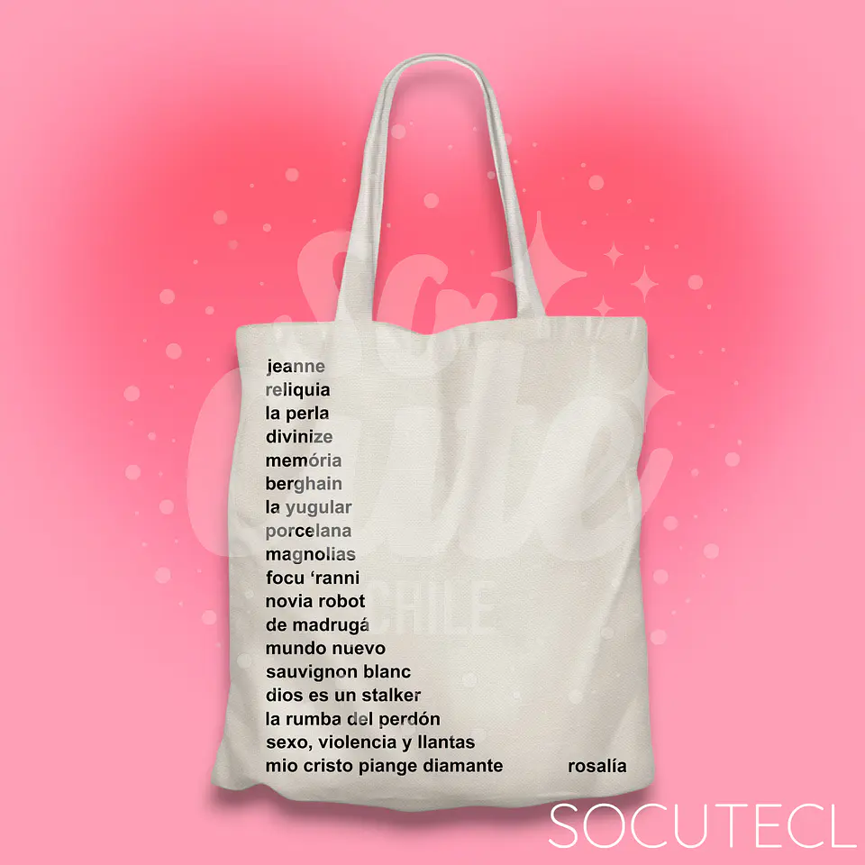 TOTE BAG TRACKLIST ROSALÍA 2