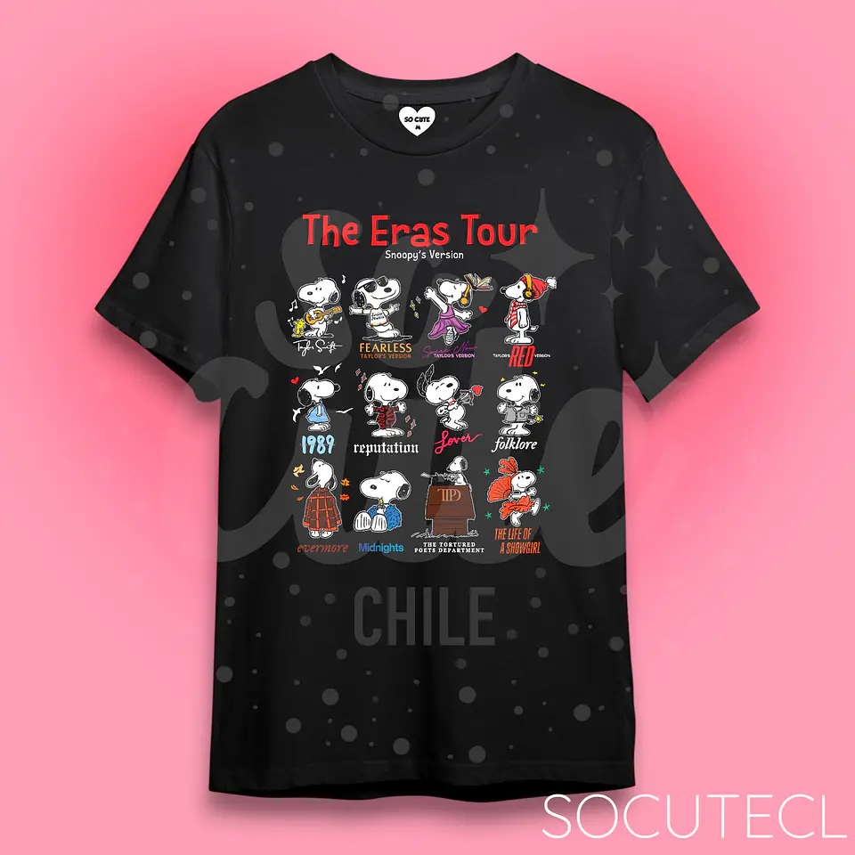 POLERA THE ERAS TOUR SNOOPY’S VERSION TAYLOR SWIFT 3