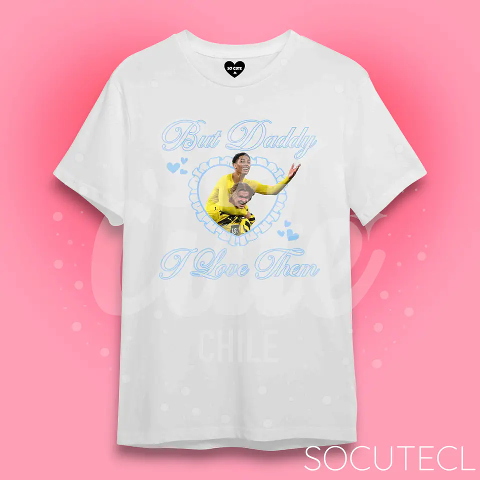 POLERA BUT DADDY I LOVE THEM HAALLINGHAM (HAALAND/BELLINGHAM) 6