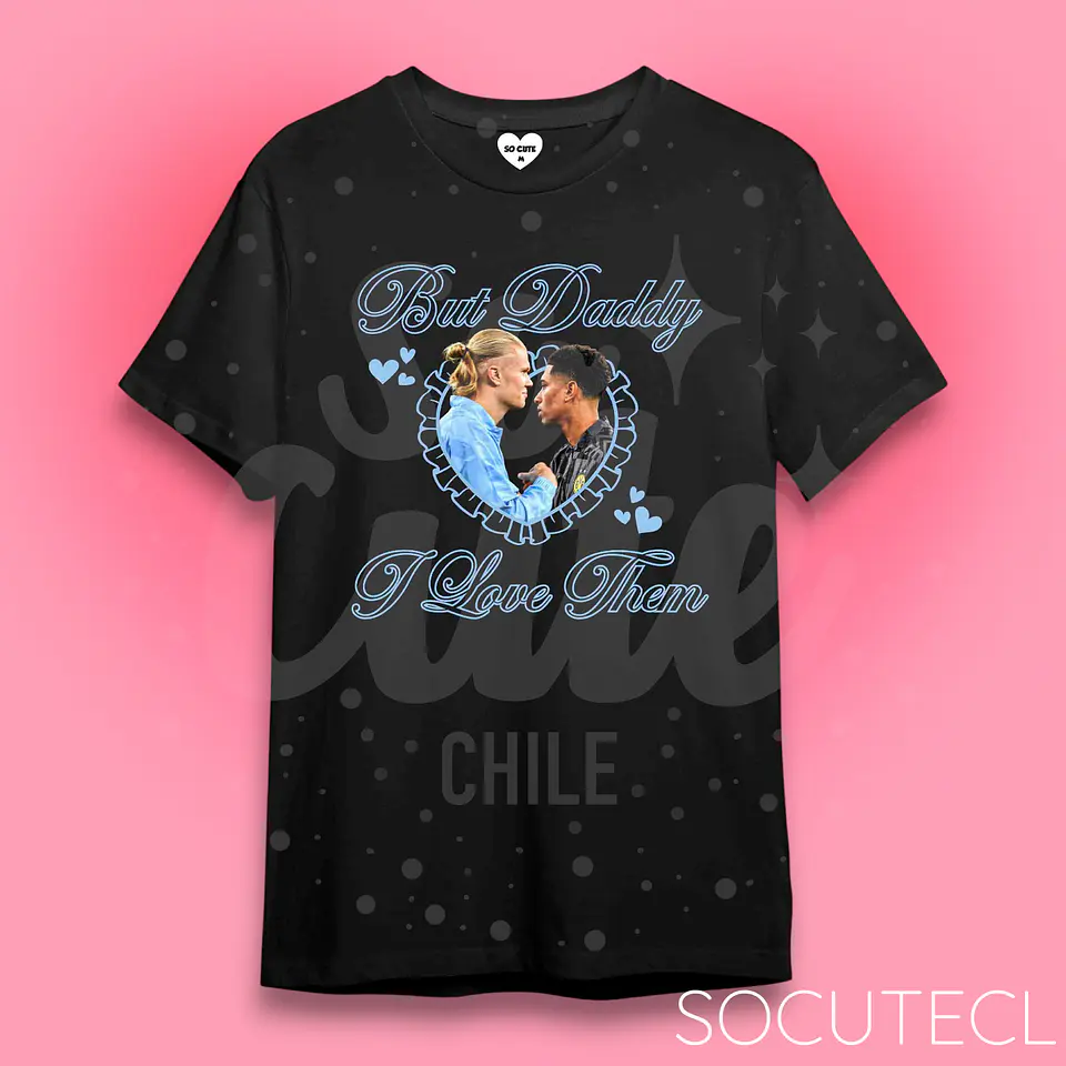 POLERA BUT DADDY I LOVE THEM HAALLINGHAM (HAALAND/BELLINGHAM) 1