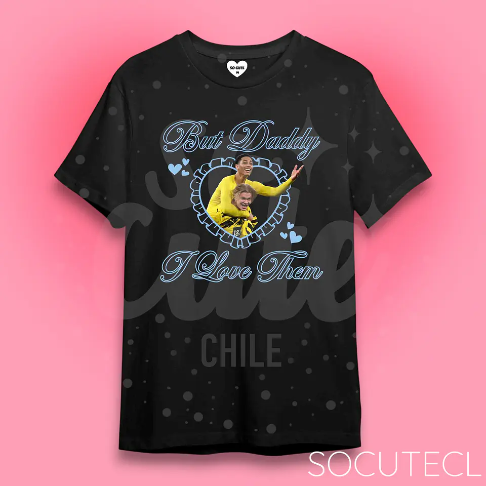 POLERA BUT DADDY I LOVE THEM HAALLINGHAM (HAALAND/BELLINGHAM) 2