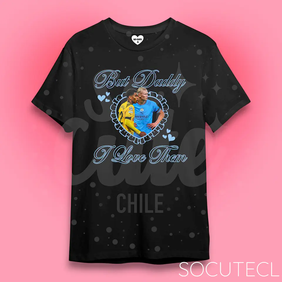 POLERA BUT DADDY I LOVE THEM HAALLINGHAM (HAALAND/BELLINGHAM) 4
