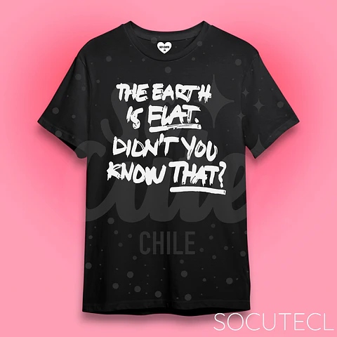POLERA THE EARTH IS FLAT. DIDNT YOU KNOW THAT? YOONGI / SUGA BTS