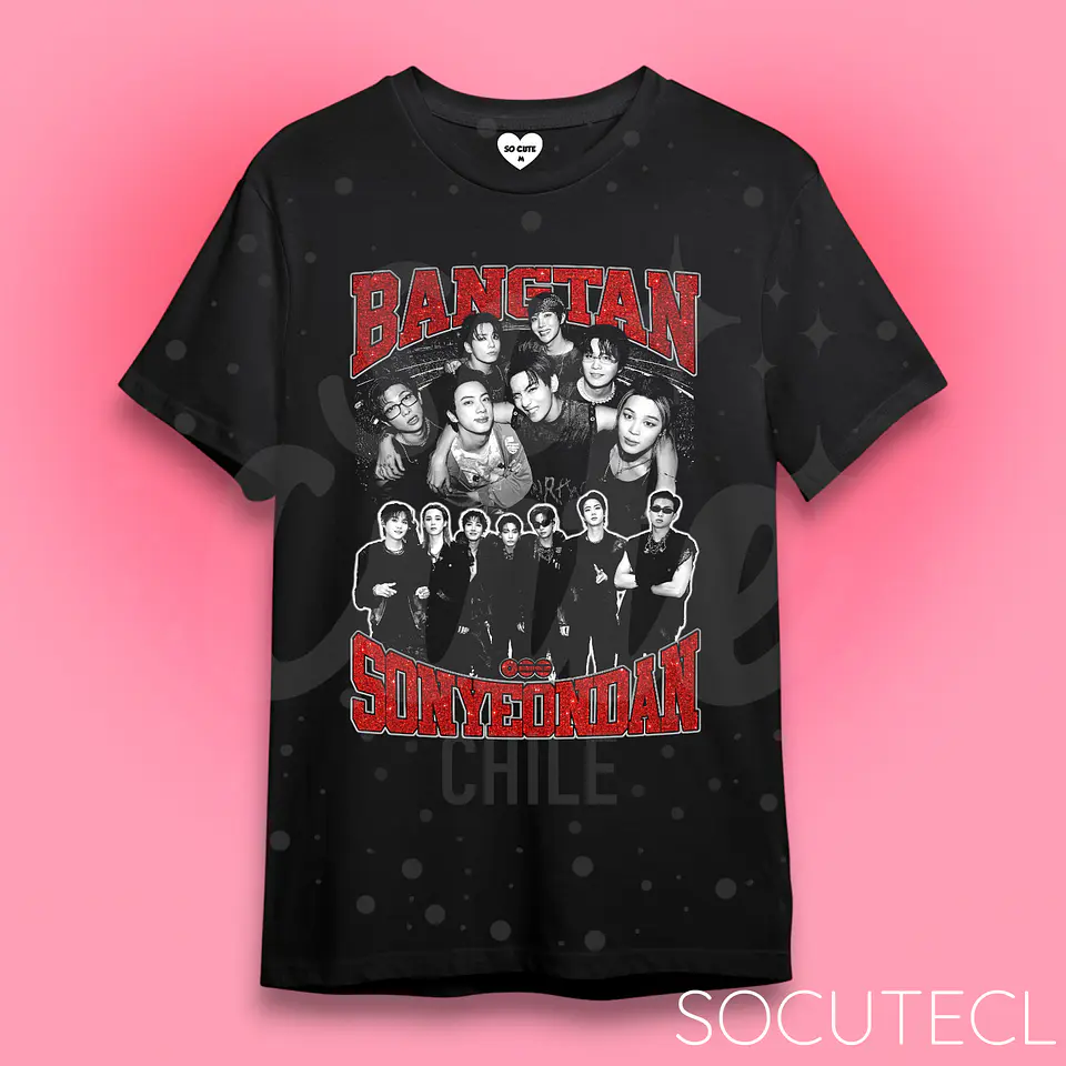 POLERA BANGTAN SONYEONDAN GLITTER 1
